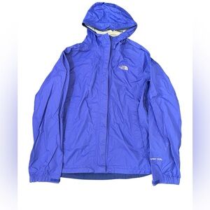The North Face Venture Jacket Womens Medium Blue Full Zip Hood Rain HyVent 2.5L